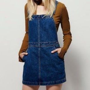 Free People denim overall dress, size 28